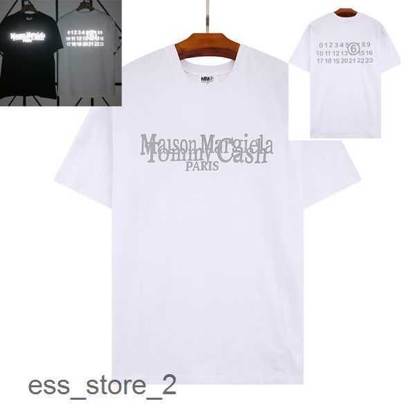 

men's t-shirts maison summer fashion margiela mens womens designers long sleeve luxurys letter cotton tshirts clothing polos short clo, White;black