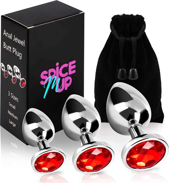 

factory outlet 3-piece deluxe metal docking plug spicmup produced thrilling hand over toy kik