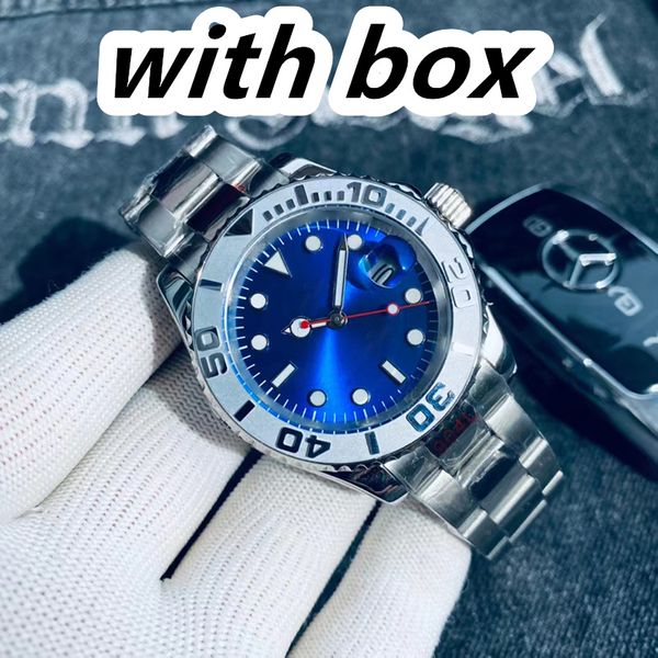 

watch mens automatic mechanical ceramics watches stainless steel gliding clasp swim wristwatches sapphire super luminous 5a, Slivery;brown