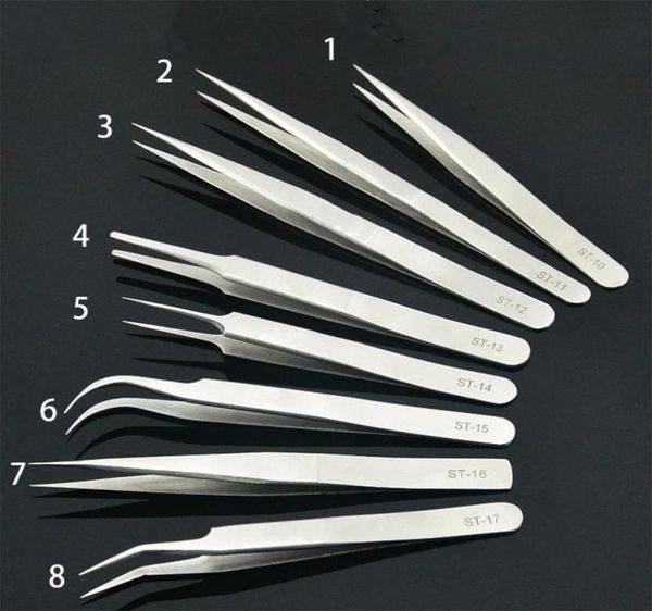 

eye lashes antiacid steel curved straight tweezers makeup eyelash false eyelashes extension eye lashes styling tools 25418893