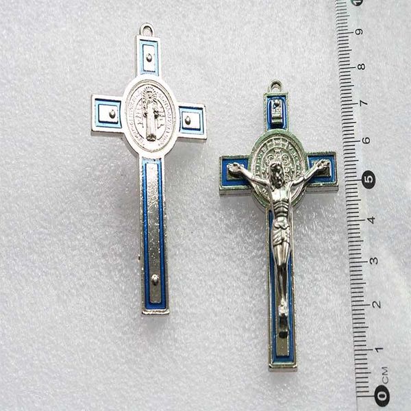 

other 10 pieces / large cross medal benedictine holy cross religion pendant jewelry gift
