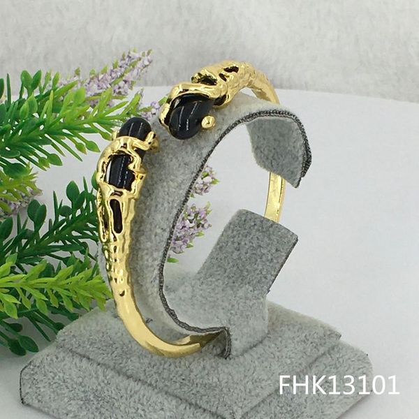 

bangle yuminglai fashion luxury bracelet dubai jewelry accessories superior quality bracelet fhk13101, Black