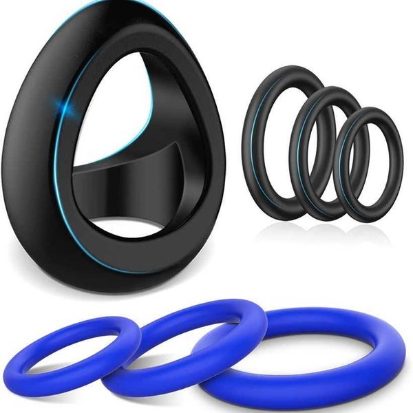 

factory outlet silicone ring slave set men's elastic rings with durable erections toy for men or couples