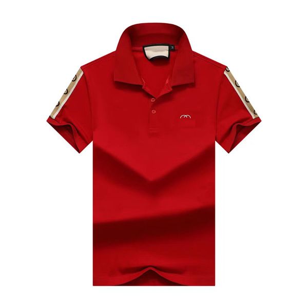 

designer polo neck mens polos gg shirt short sleeved tshirt hemd men cotton solid homme camisa masculina fashion breathable casual sports sh, White;black