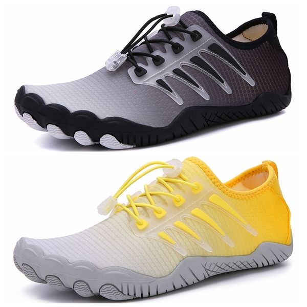 

water shoes summer aqua water sneakers men women breathable mesh outdoor sports shoes woman barefoot sandals white beach swim shoe slippers, Black