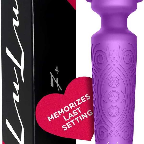 

factory outlet lulu handheld electric back massager intense personal magic massage for recovery muscle body pain -20 modes and purple