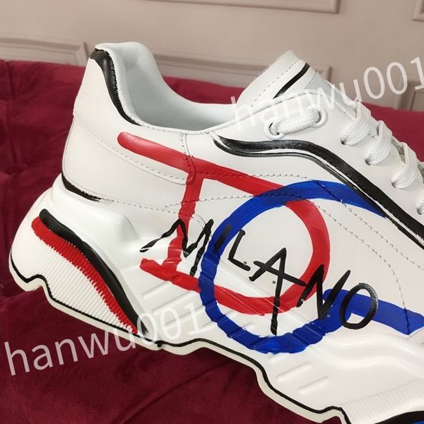 

casual shoes designer men shoe leather lace up men fashion platform sneakers white black mens womens