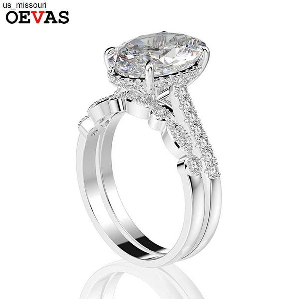 

band rings oevas 925 sterling silver 9 13 mm high carbon diamond egg female rings set for women sparkling wedding party fine jewelry gifts j
