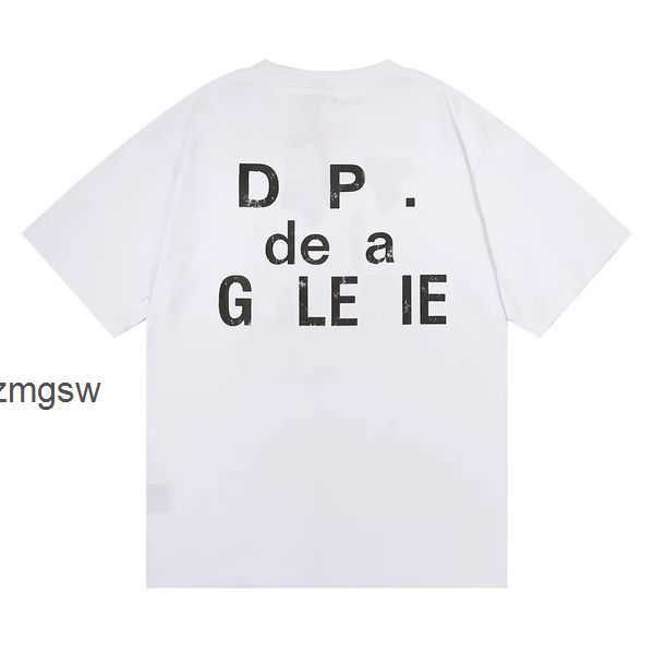 

2023 tees galleryse t shirts mens women designer t-shirts galleryes depts cottons white shirt jcah, White;black