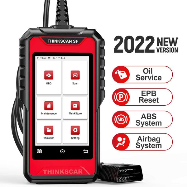 

automotive repair kits thinkcar sf100 obd2 scanner abs airbag code reader electronic parking brake epb oil reset obd 2 car automotive tools