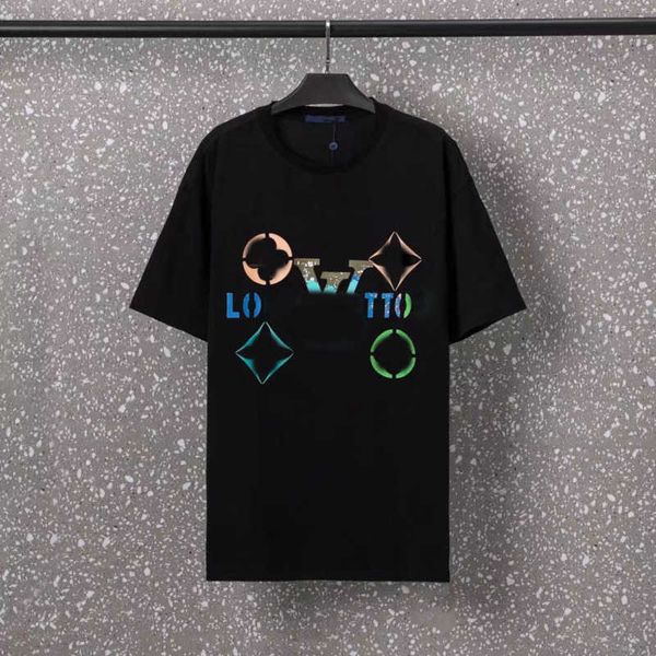 

summer short sleeved t shirt men women tshirt round neck tee mens luxury clothing designer tshirt fashion letter printing man pure cotton t, White;black