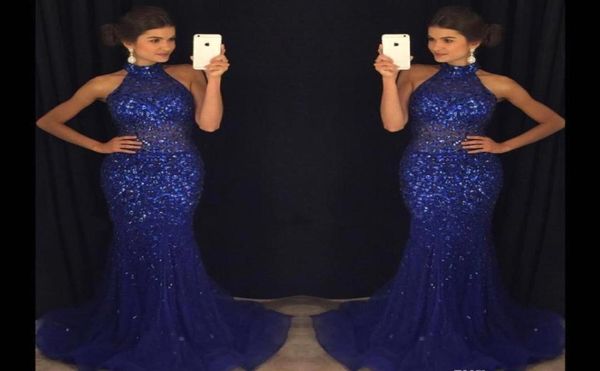 

mermaid evening dresses royal blue sleeveless holiday wear formal party prom gowns custom made plus size4628726, Black;red