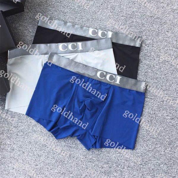 

designer brand mens underpants fashion cotton breathable cool boxers men underpant, Black;white