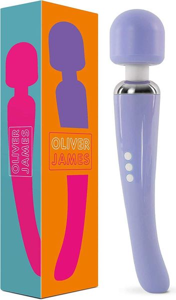 

factory outlet oliver james rechargeable personal massager large edition wireless with vibration modes and multi including travel bag