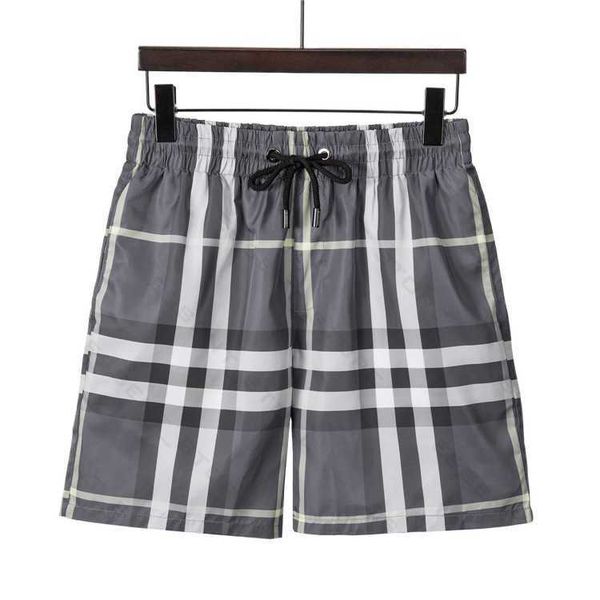 

plaid shorts 2022 mens summer fashion beach pants designers board swim short gym mesh sportswear quick drying swimwear printing man s clothi, Black