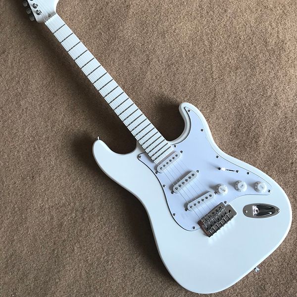 

white electric guitar, ing