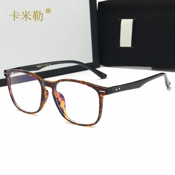 

designer sunglasses women men luxury brand sunglasses new anti-blue light mirror men's and women's decoration fashion plain glasse, White;black
