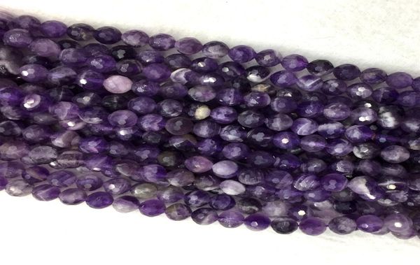 

natural genuine purple amethyst faceted round loose jewelry necklaces bracelets gemstone beads 612mm 155quot 059149873187, Black