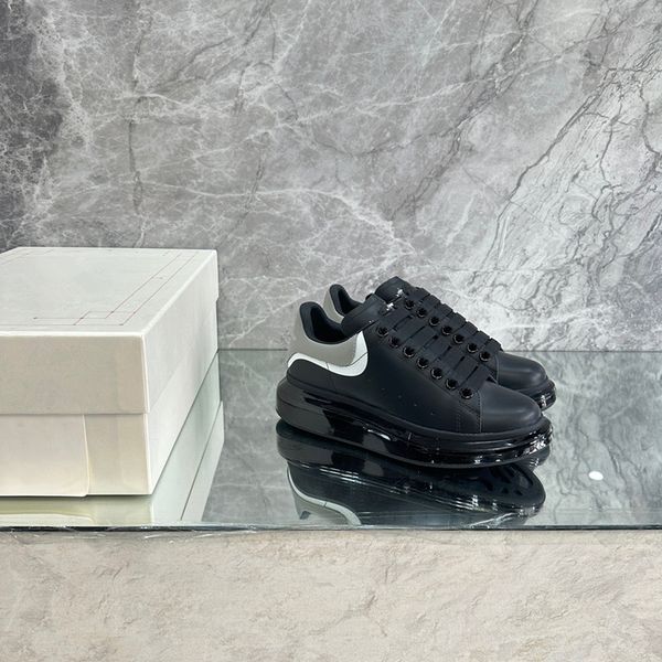 

new casual shoes classic men women calfskin shoes vintage sneakers reflective sneaker print leisure shoes 0516, Black