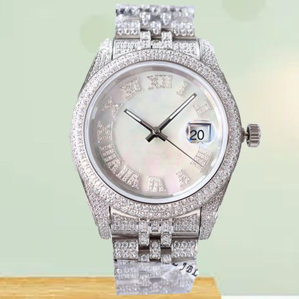 

women diamond watchbr-40mm 36mm automatic mechanical 31mm 28mm quartz customizable watches bezel stainless steel valentine's day gift w, Slivery;brown