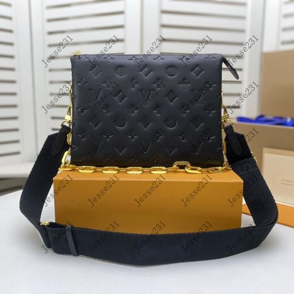 

10a designer bag womens coussin mm shoulder bags crossbody bag chain tote bag genuine leather handbag purse wide straps embossing letters wa
