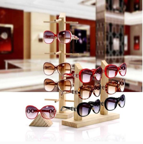 

new sun glasses eyeglasses wood display stands shelf glasses display show stand holder sunglasses frames rack nine sizes can choos1672004, Silver