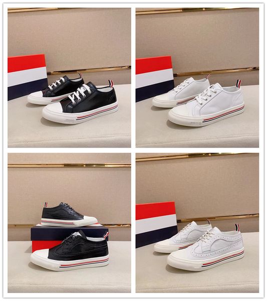 

luxury fashion brand casual shoes thoms shearling tech sneakers shoes men white black leather sole runner sports stripes rubber midsole comf