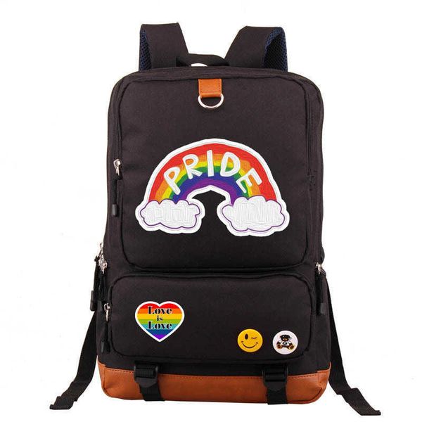 

new lgbt peripheral trendsetter mens womens backpack leisure schoolbag pride 230522