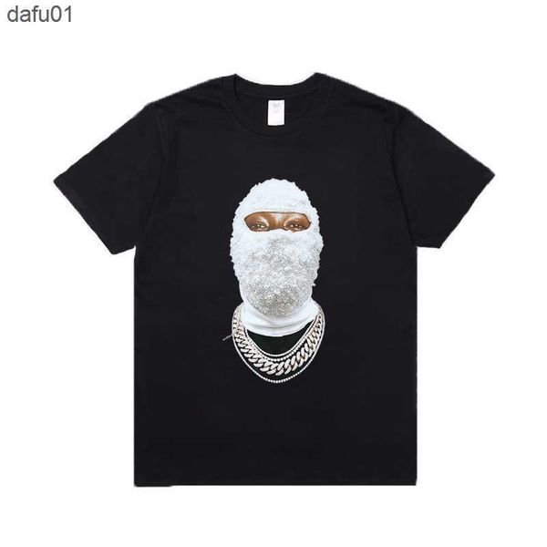 

men's t-shirts ih nom uh nit t shirt hip hop streetwear diamond masked 3d t shirts fashion 1 1 skateboard cotton t-shirt l230520 l23052, White;black