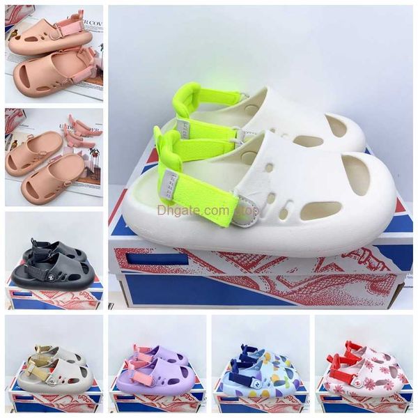 

toddler kids adults slip-on baby fashion sandals boys girls foam beach summer slides bone resinchildren lightweight white black purple water