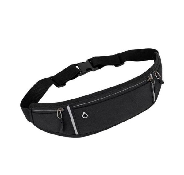 

outdoor bags men women phone breathable mesh 3 pockets earphone jack storage holder oxford cloth sports waist pack running bag gym6779769