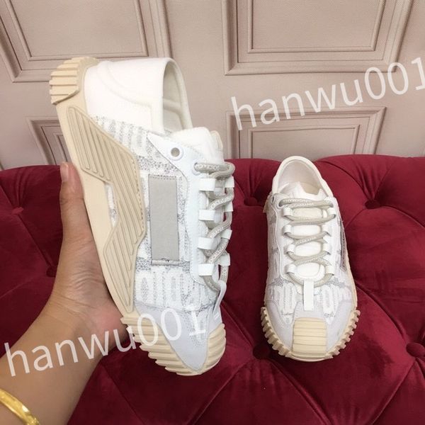 

designer casual shoes men's vintage trainers striped sneakers women fashion shoes lace-up platform sneaker, Black