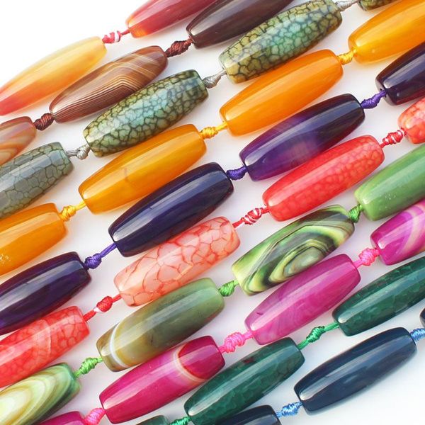 

crystal 8pcs 1015x3540mm multicolor agates oval beads large variety of patterns jewelry making beads
