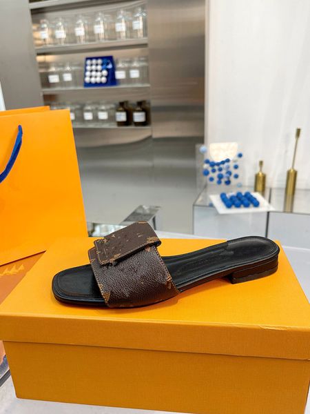 

designer slides women embroidered fabric slippers metallic slide sandals luxury letter sandal 0516, Black