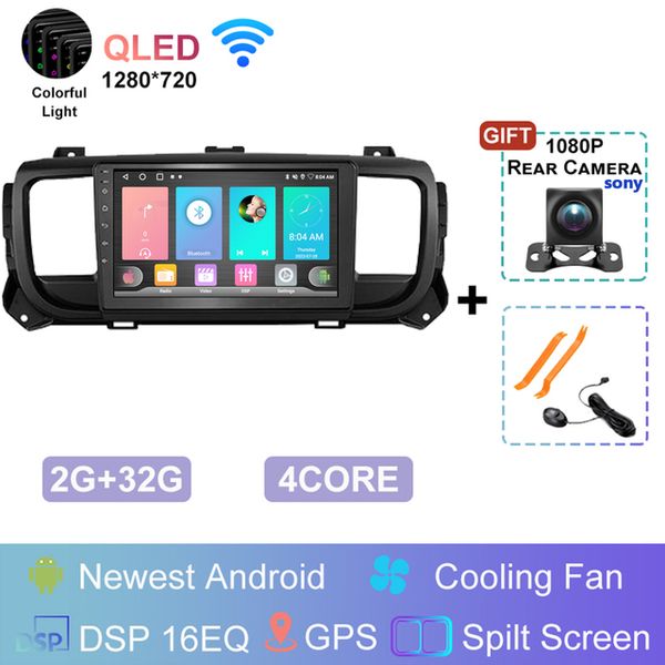 

for peugeot expert iii 3 2016 - 2021 citroen jumpy iii 3 spacetourer 1 android 12 car radio multimedia video player navigation