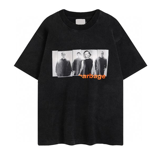 

men's plus tees & polos round neck embroidered and printed polar style summer wear with street pure cotton 21wf2, Black;brown