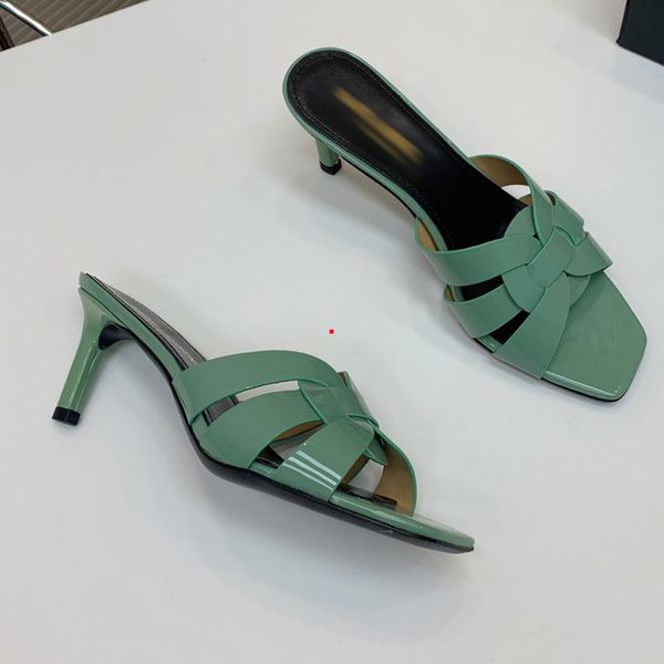 

2023 designer women slides sandal flat mule slipper womens beach slides rubber soles summer flip flops with box -m0021, Black