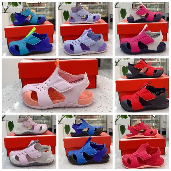 

summer sunray protect 2 ps td kids boys girls shoes preschool toddler sandals beach aqua blue university red anthracite water closed toe siz, Black;red