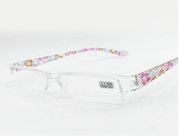 

fashion colors unbreakable reading glasses women men ultralight anti fatigue flower temple presbyopic magnifier 785794