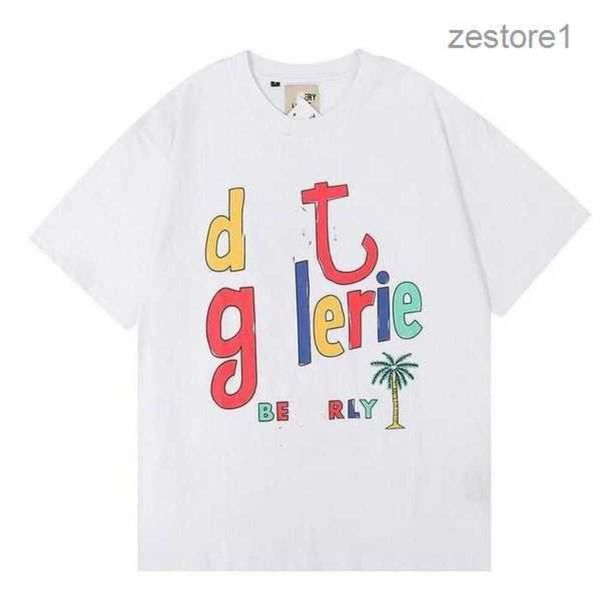 

2023 new tees galleryse t shirts mens womens designer t-shirts galleryes depts cottons man s casual shirt luxurys clothing street shorts sl, White;black
