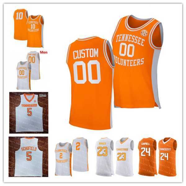 

tennessee volunteers basketball jerseys college santiago vescovi kennedy chandler josiah james olivier nkamhoua zakai zeigler john fulkerson, Black;red