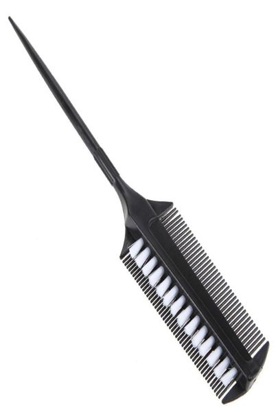 

pro salon hairdressing double side dye comb plastic tinting combs hair color mixing brushes hair salon barber styling tools9891907, Silver