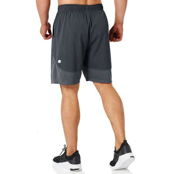 

ll-a01 men's shorts yoga outfit men fifth pants running sport trainer short trousers mountaineering sportswear gym exercise adults fitn, White;black