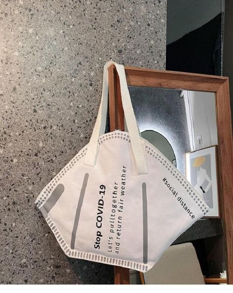 

evening bags 2022 early spring creative mask shape tote bag large capacity lightweight shoulder printed handbag women7860601