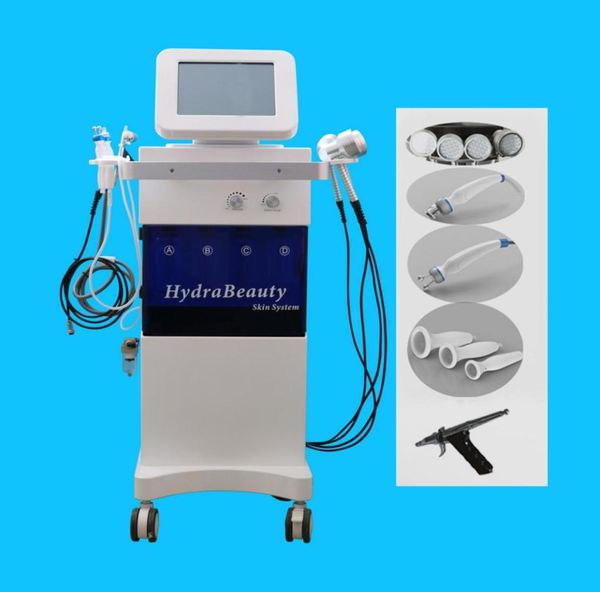 

us technology hydra dermabrasion pdt led light therapy bio microcurrent vacuum pen oxygen spray hydro dermabrasion 5 in 1 hydro de1269005, Black;white