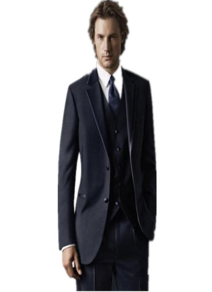 

wedding tuxedos two buttons handsome notch lapel new groom tuxedoswedding men039s suit bridegroom suits jacketpantstievest6906490, Black;gray