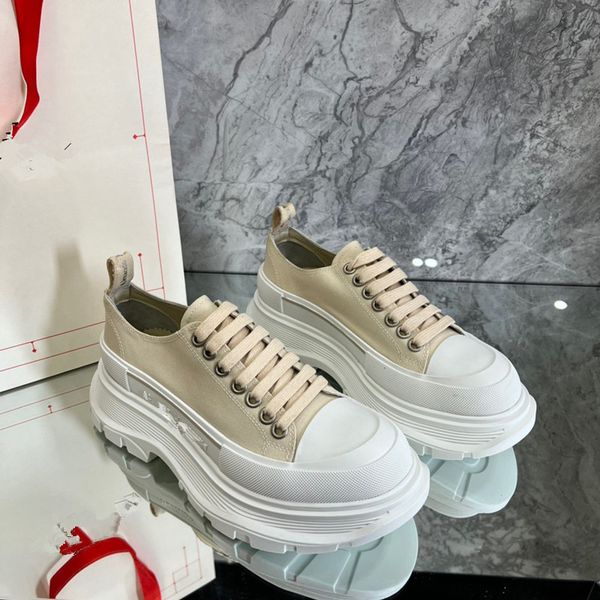 

2023 luxury men womens fashion shoes lace-up flat platform designer sneaker black genuine leather air cushion sneakers 0516