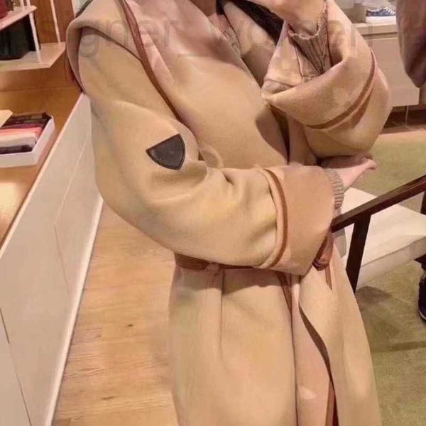 

women's wool & blends designer luxury womens wool coat designer jacket winter wools windbreaker embroidered cardigan coats women warm l, Black
