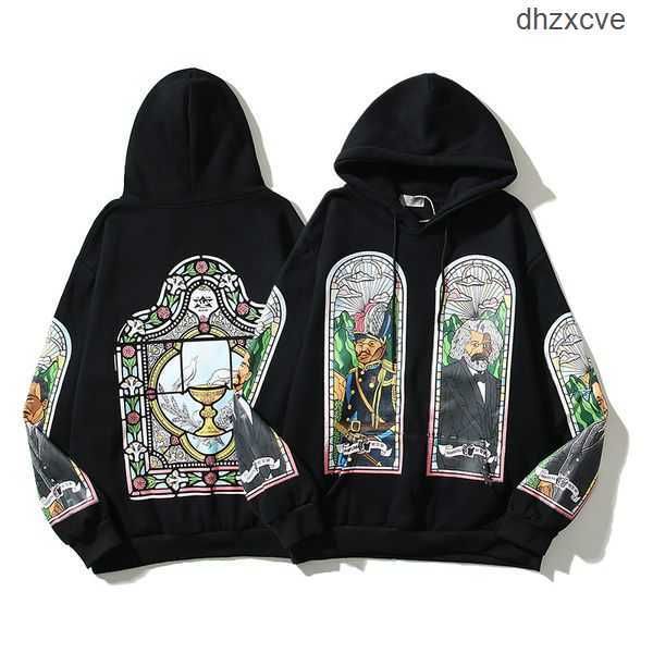 

high street sweatshirts hoodies men women religion print pullover hoode hip hop pullovers 23ss 6pne, Black