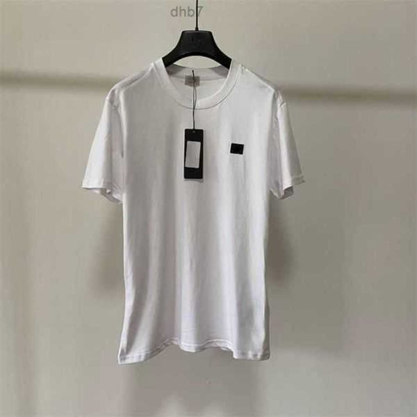 

high end cp t shirt summer mens cotton round neck designer short sleeved tshirt casual loose trend 312s0, White;black